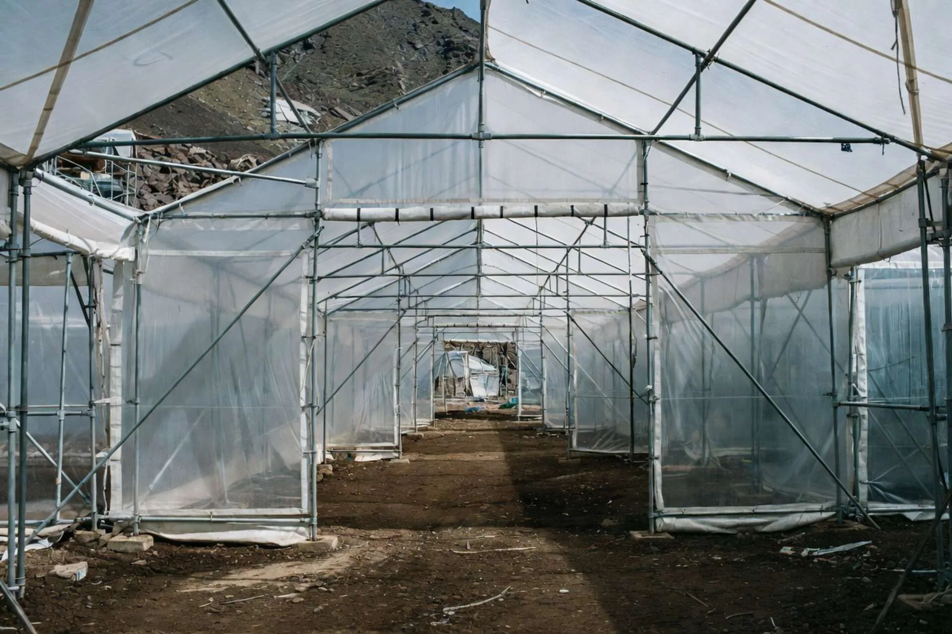 Carpas de Lona Plástica con Estructuras Metálicas — Vista general del producto