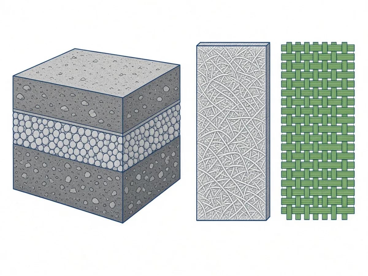 Esquema explicativo del término Geotextil
