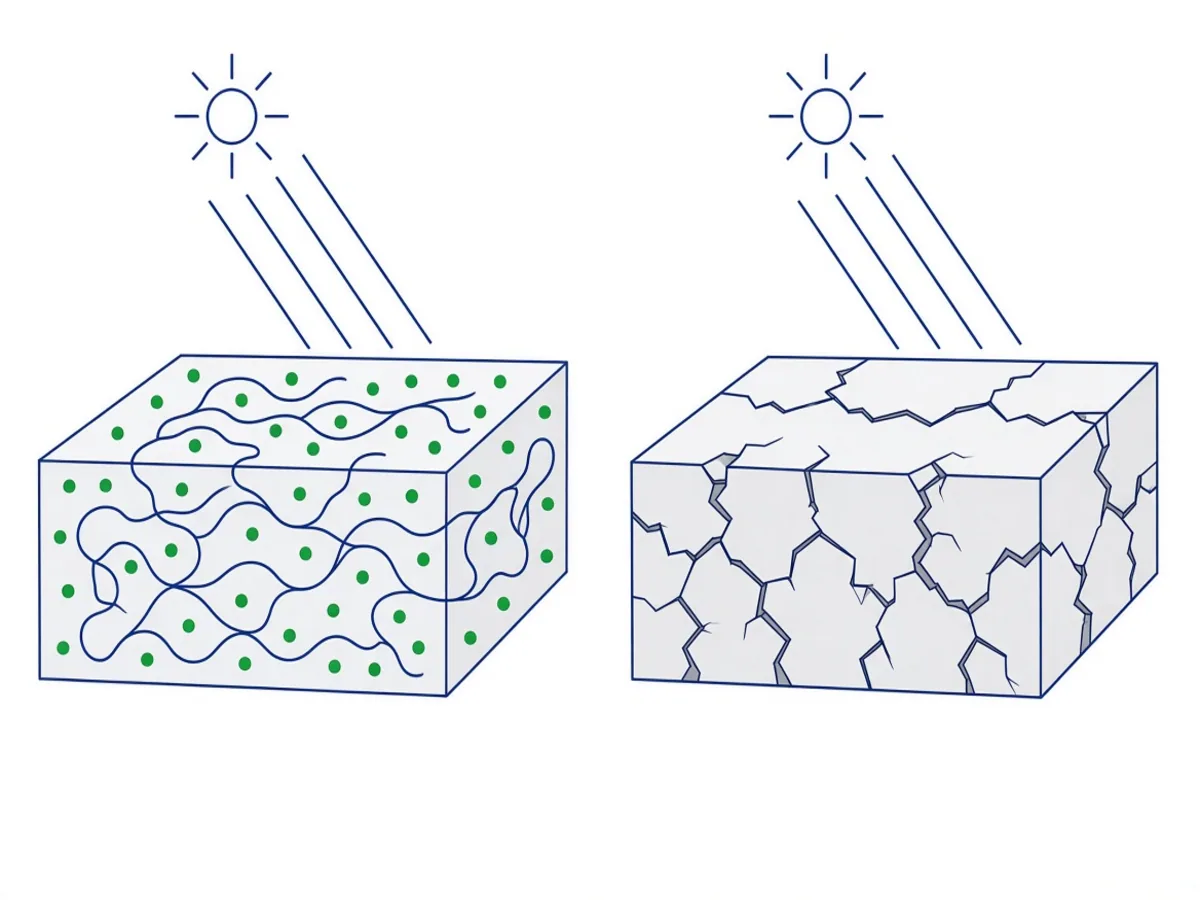 Esquema explicativo del término Estabilización ultravioleta